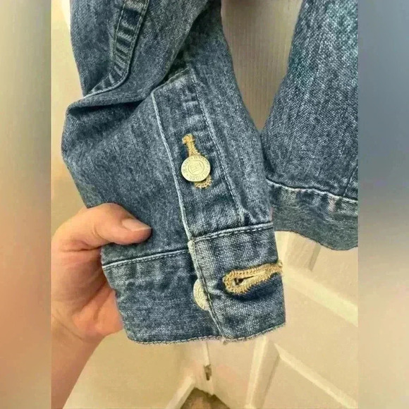 Tommy Hilfiger jean jacket small Y2K denim blue - Picture 5 of 6
